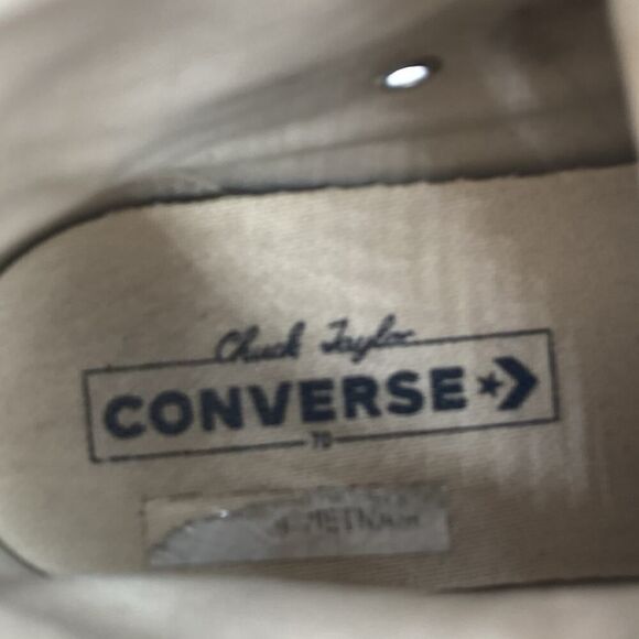 Women 7.5 Converse Chuck 70 High Nomad Khaki Egret Brown Sneaker Shoes A03759C - Picture 10 of 11